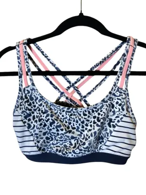 Athletic Bra By Athleta In Blue & White. Size: S