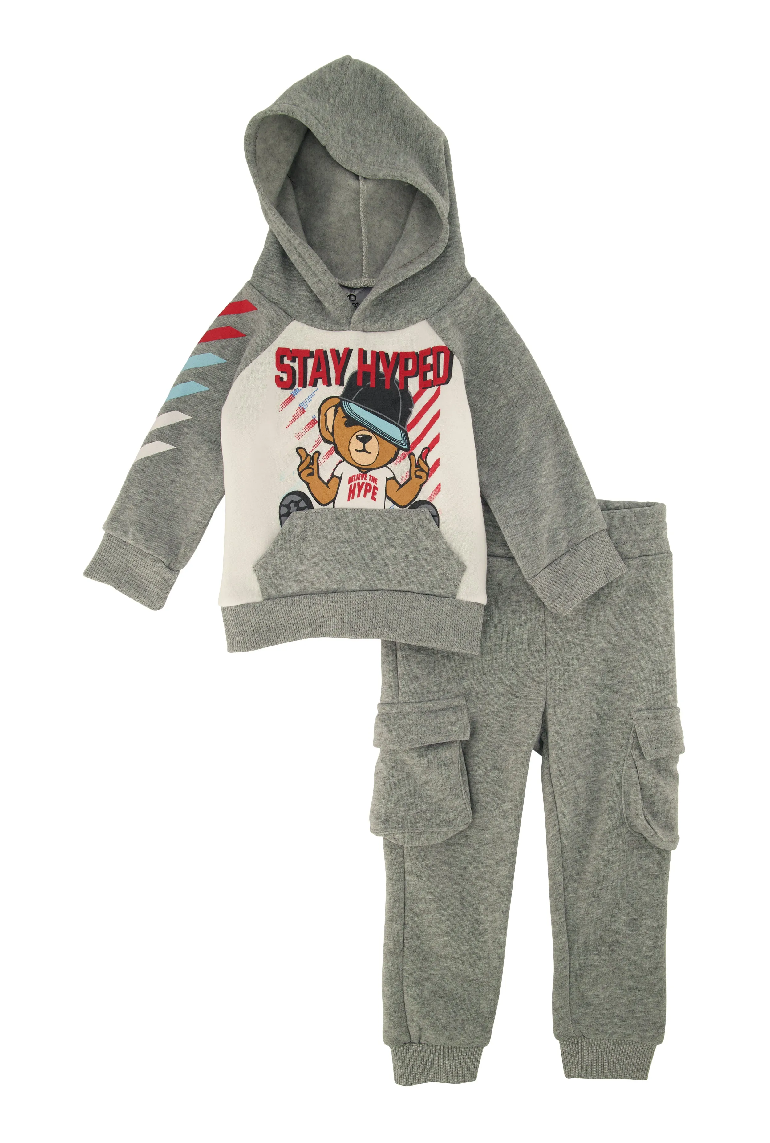 Baby Boys 12-24M Stay Hyped Hoodie and Cargo Joggers