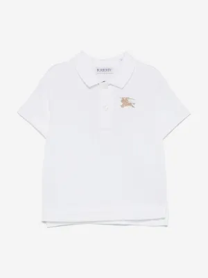 Baby Boys Mini Johane EKD Polo Shirt in White