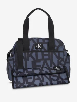 Baby CK AOP Changing Bag in Grey (35.5cm)