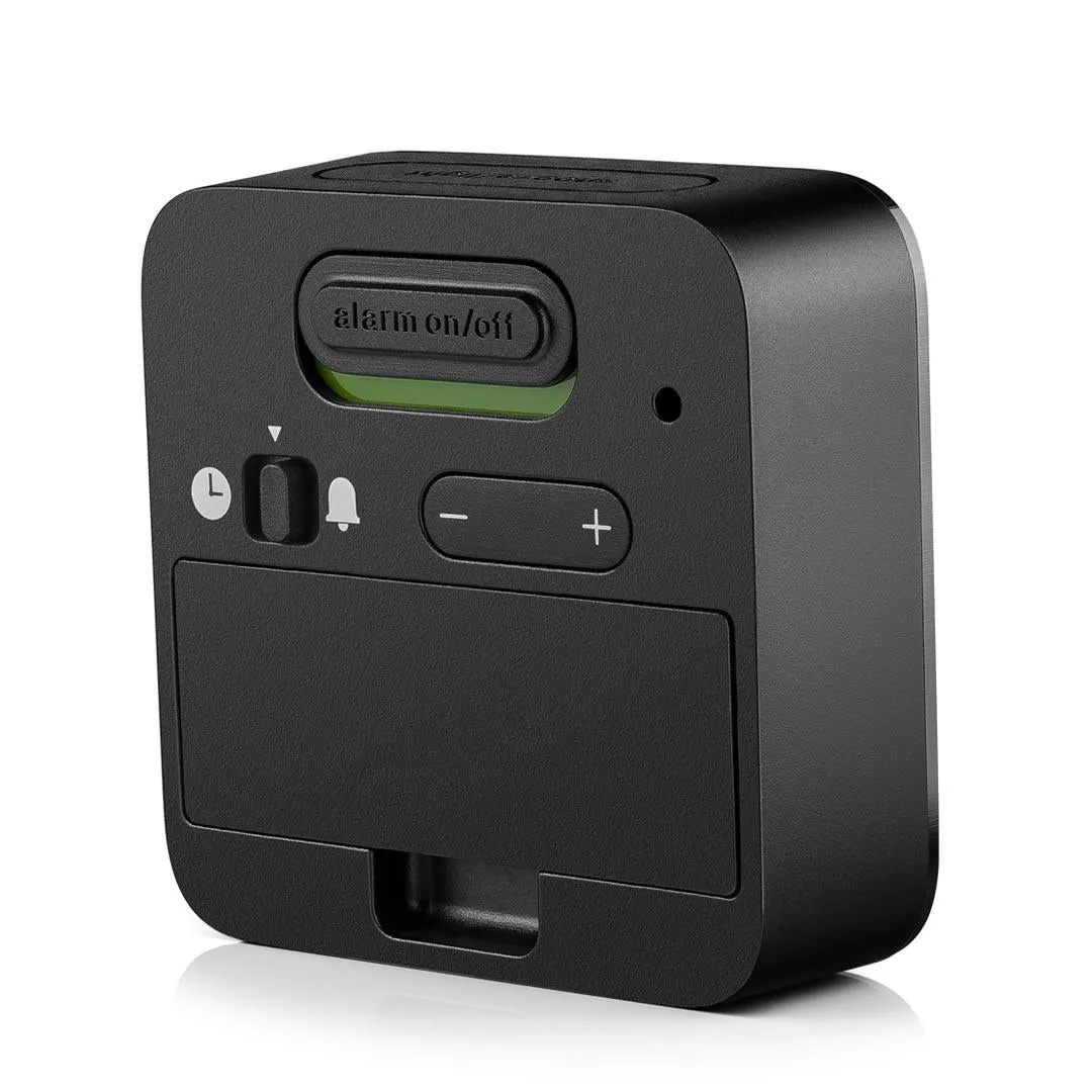 BC08 Braun digital travel alarm clock - black
