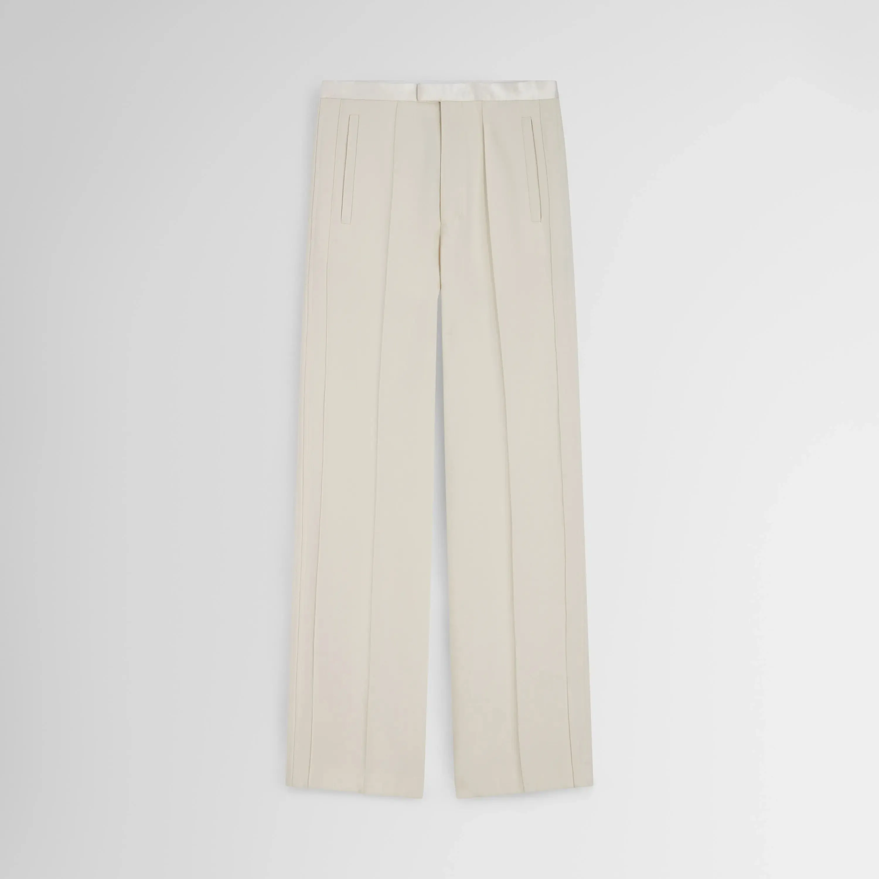 CLASSIC TAILORED TROUSERS | cream wool