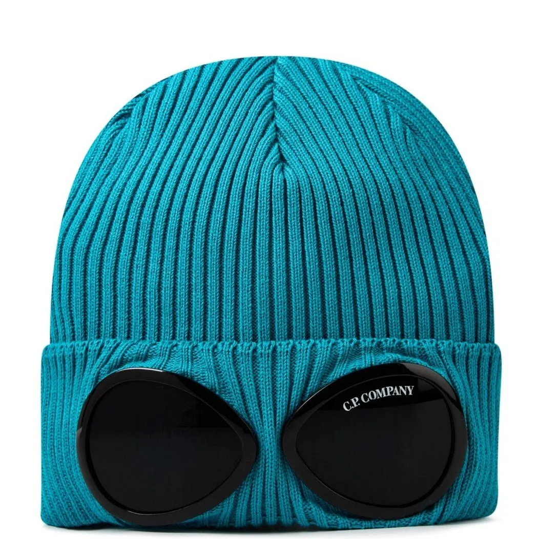 CP Company Blue Goggle Beanie