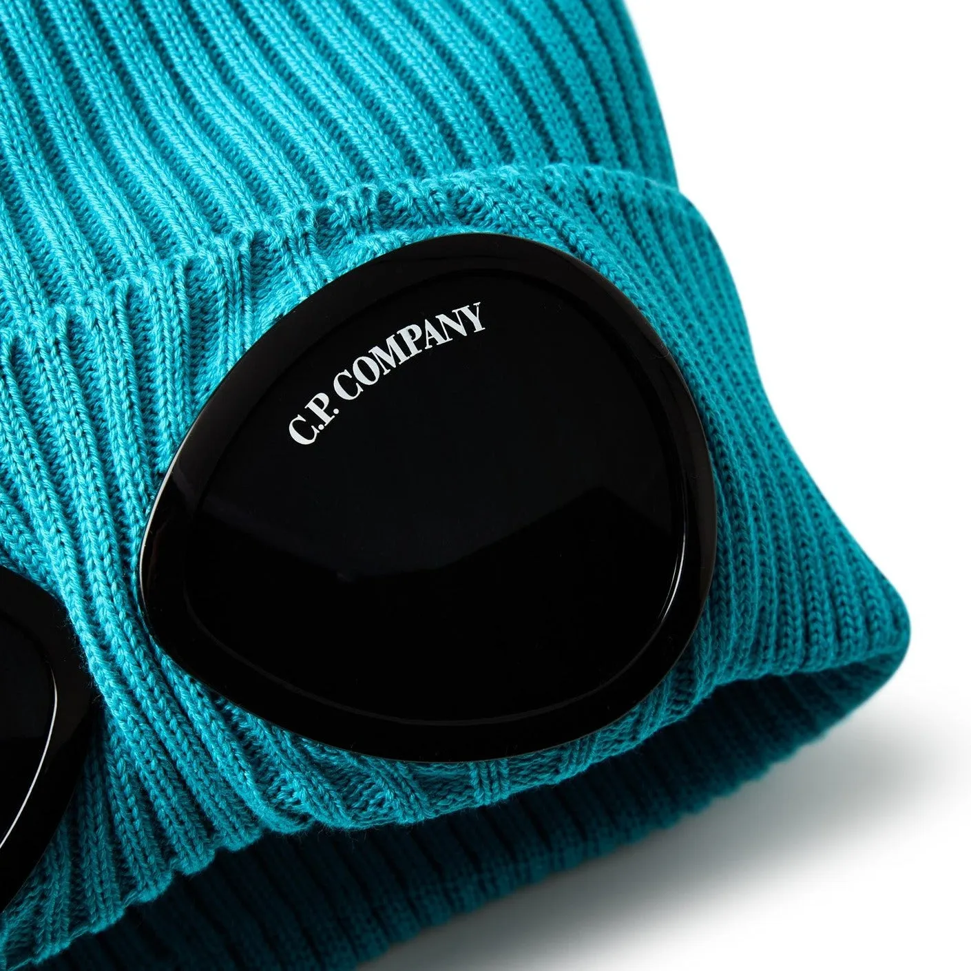 CP Company Blue Goggle Beanie