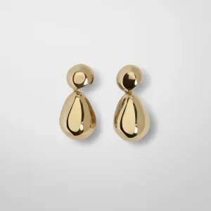 DOUBLE BALL EARRINGS | gold plated sterling silver