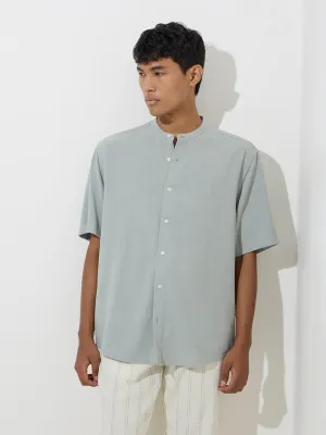 ETA Sage Solid Relaxed-Fit Cotton Shirt