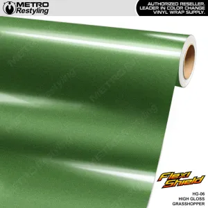 FlexiShield High Gloss Grasshopper Cosmetic Paint Protection Film Wrap | HG-06 | BLOWOUT STOCK | (245 sq ft) | V7146896