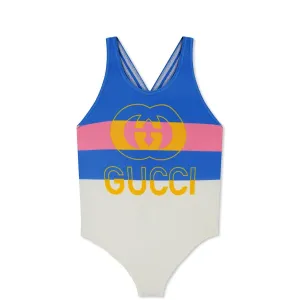 Girls Gucci Logo Swimsuit