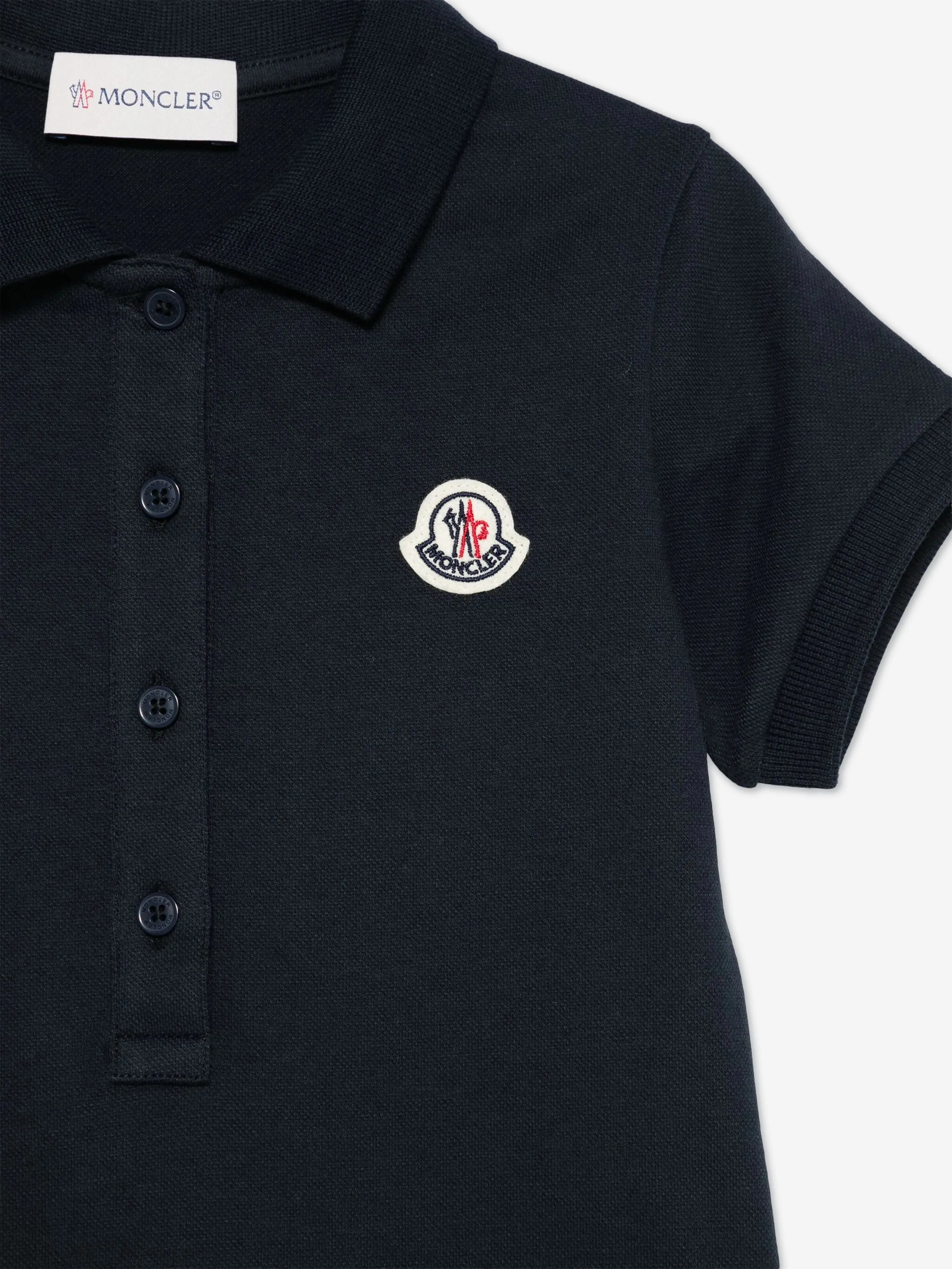Girls Logo Polo Dress in Blue