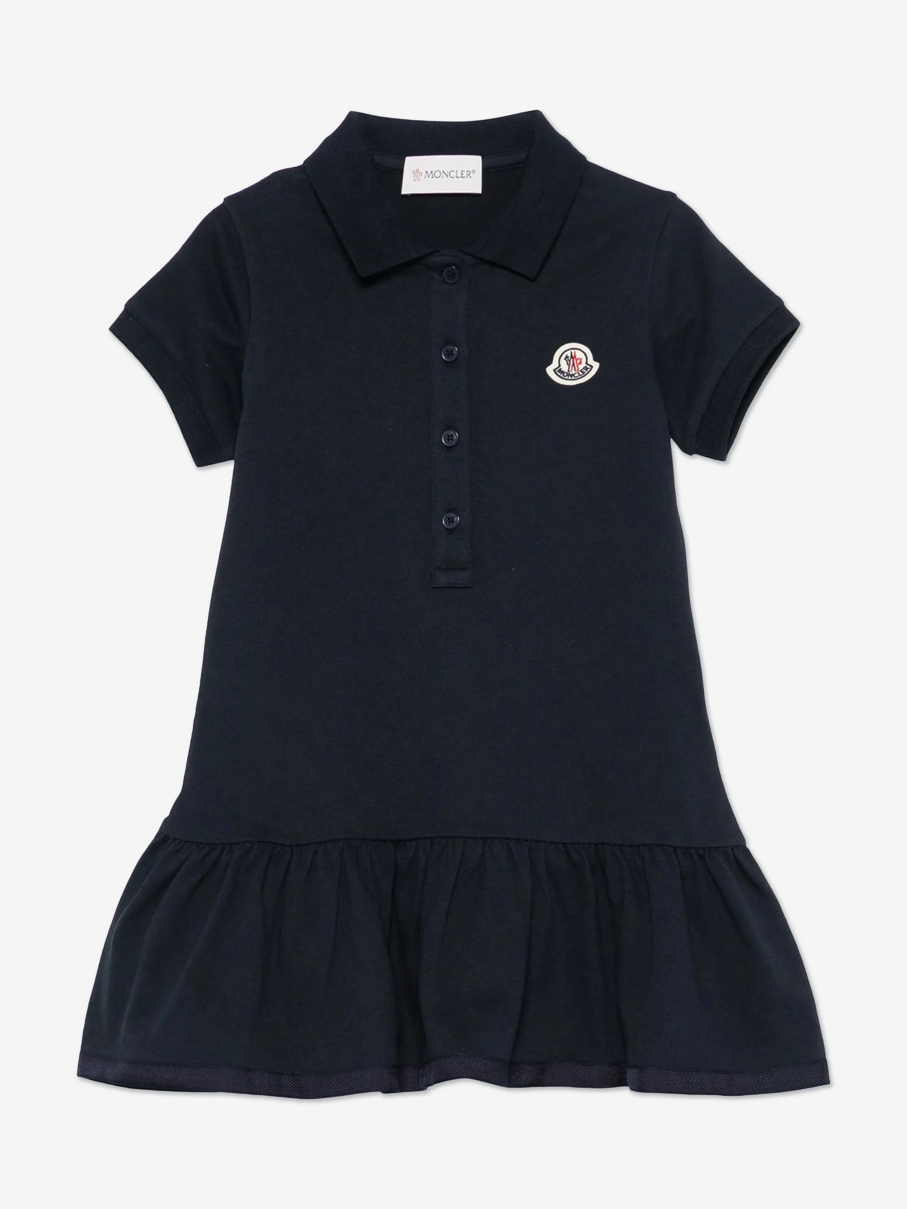 Girls Logo Polo Dress in Blue