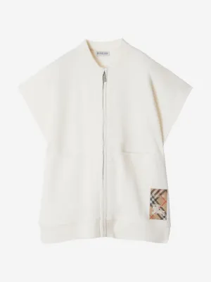 Girls Wool EKD Cape in Ivory