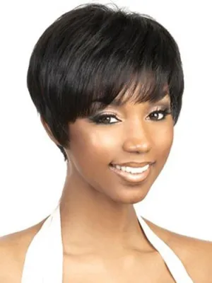 H-Bom by  Motown Tress | Short Human Hair Wig