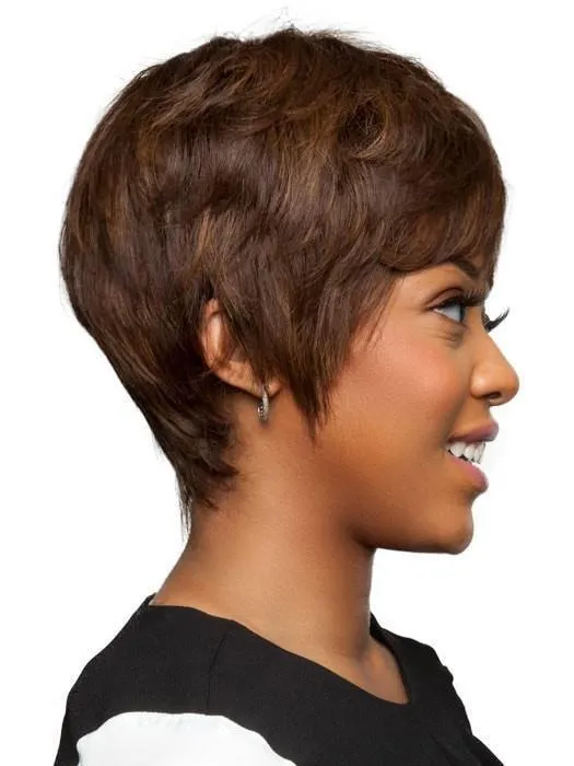 H-Bom by  Motown Tress | Short Human Hair Wig