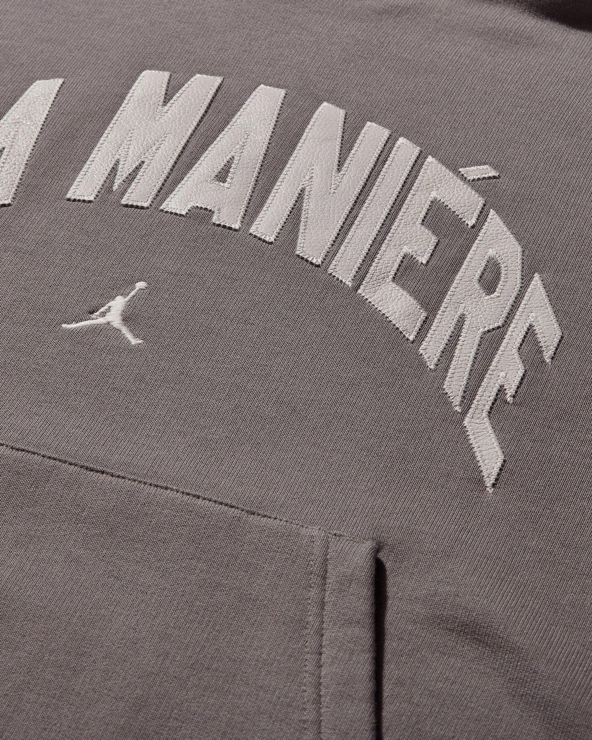 Men's A Ma Maniére Logo Hoodie Flat Pewter