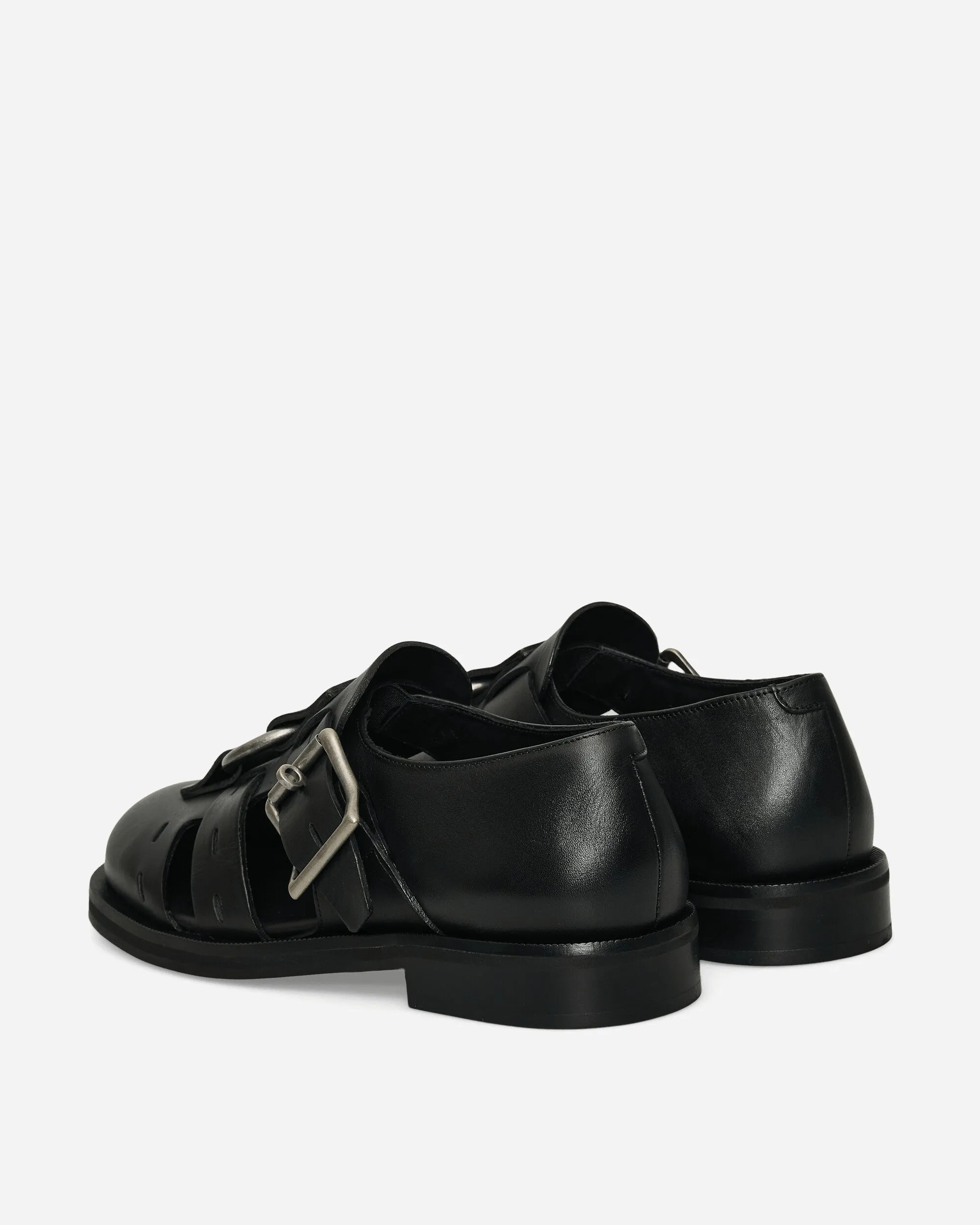 Men's Bondage Belt Sandals Black