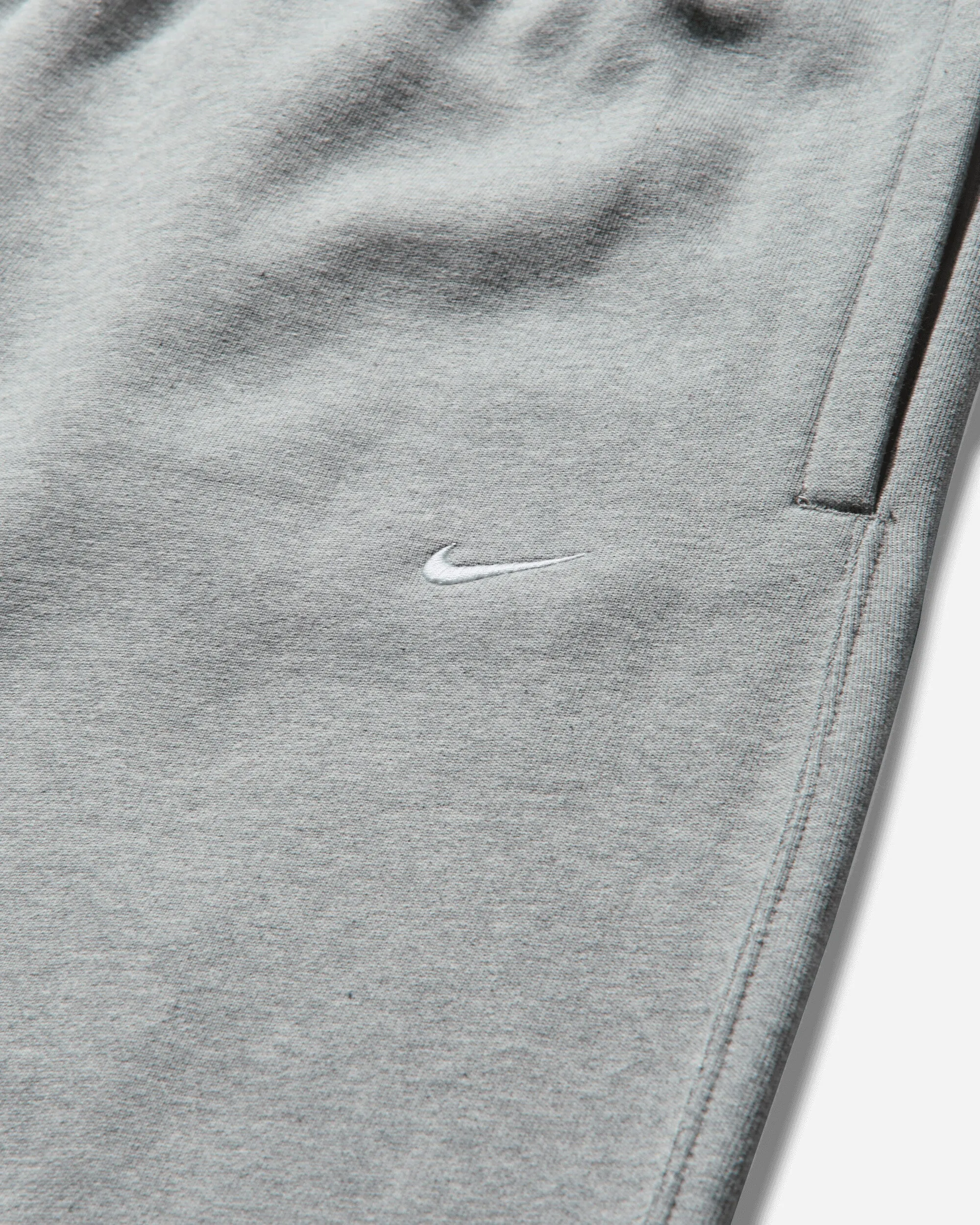 Men's Solo Swoosh Open Hem Fleece Sweatpants Dark Grey Heather