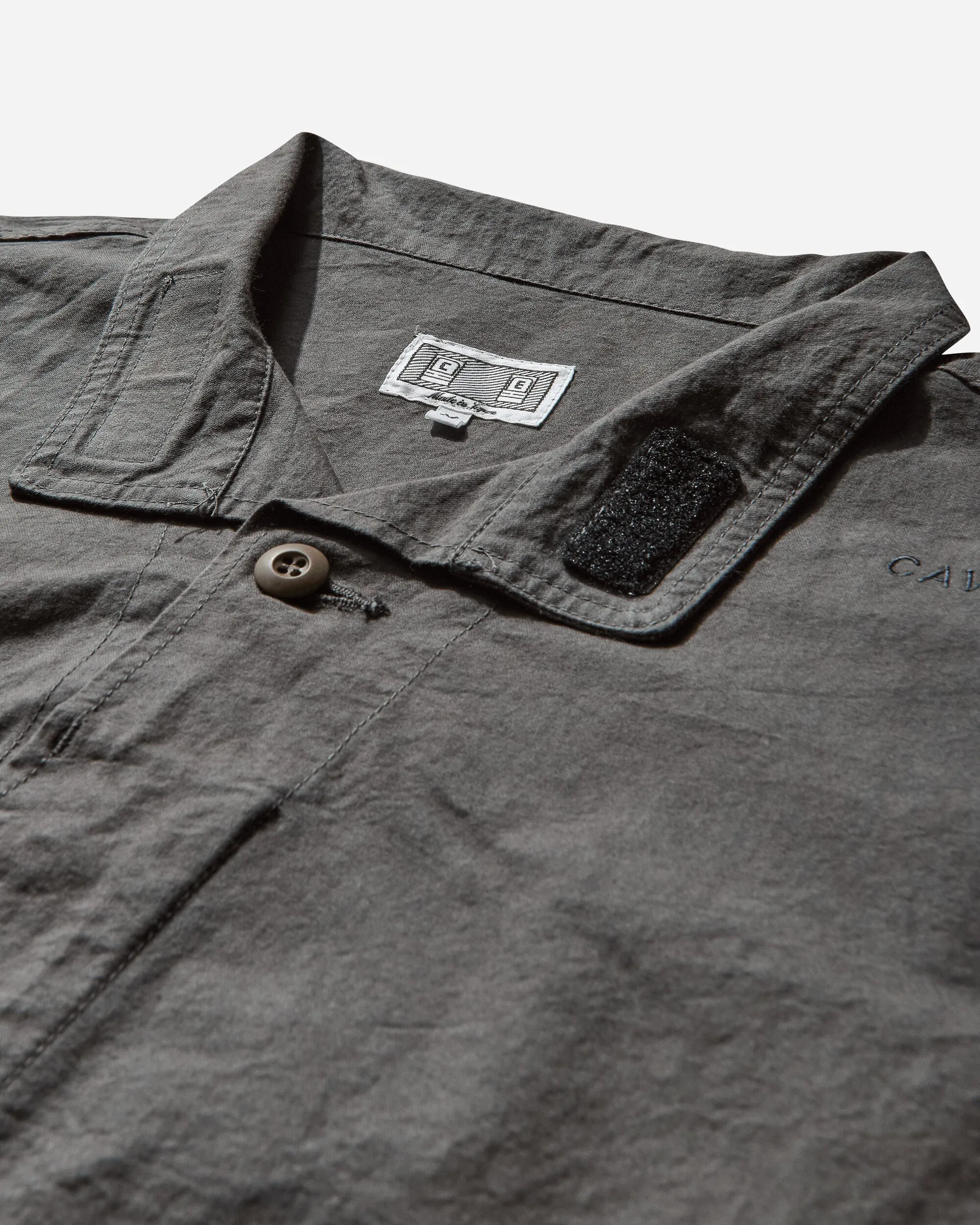 Men's Stand Collar BDU Jacket Charcoal