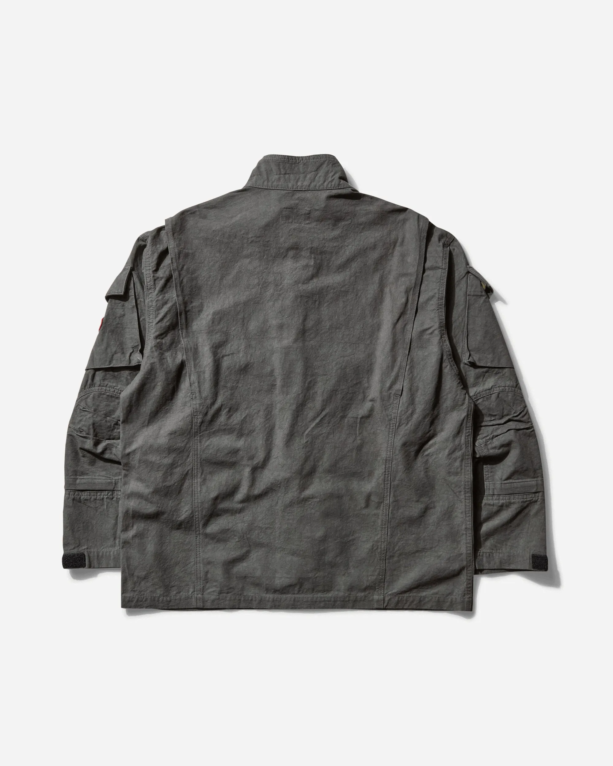 Men's Stand Collar BDU Jacket Charcoal