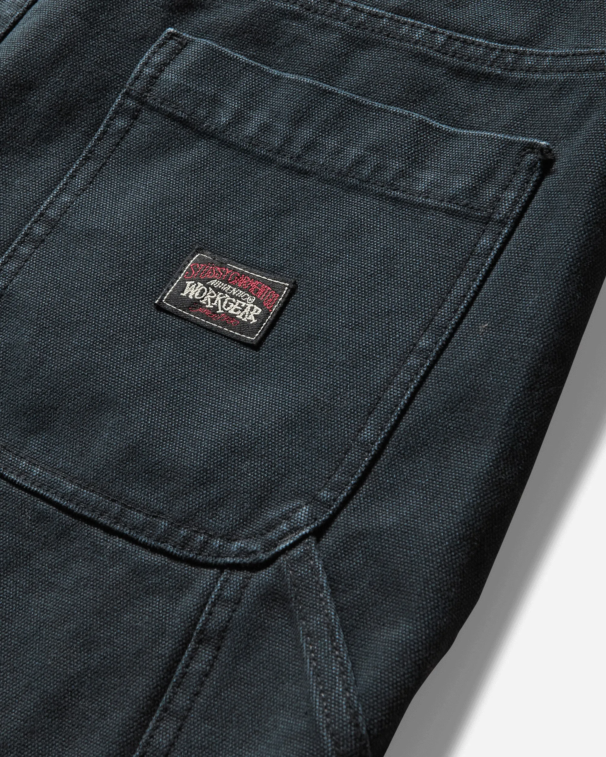 Men's Washed Canvas Work Short Black