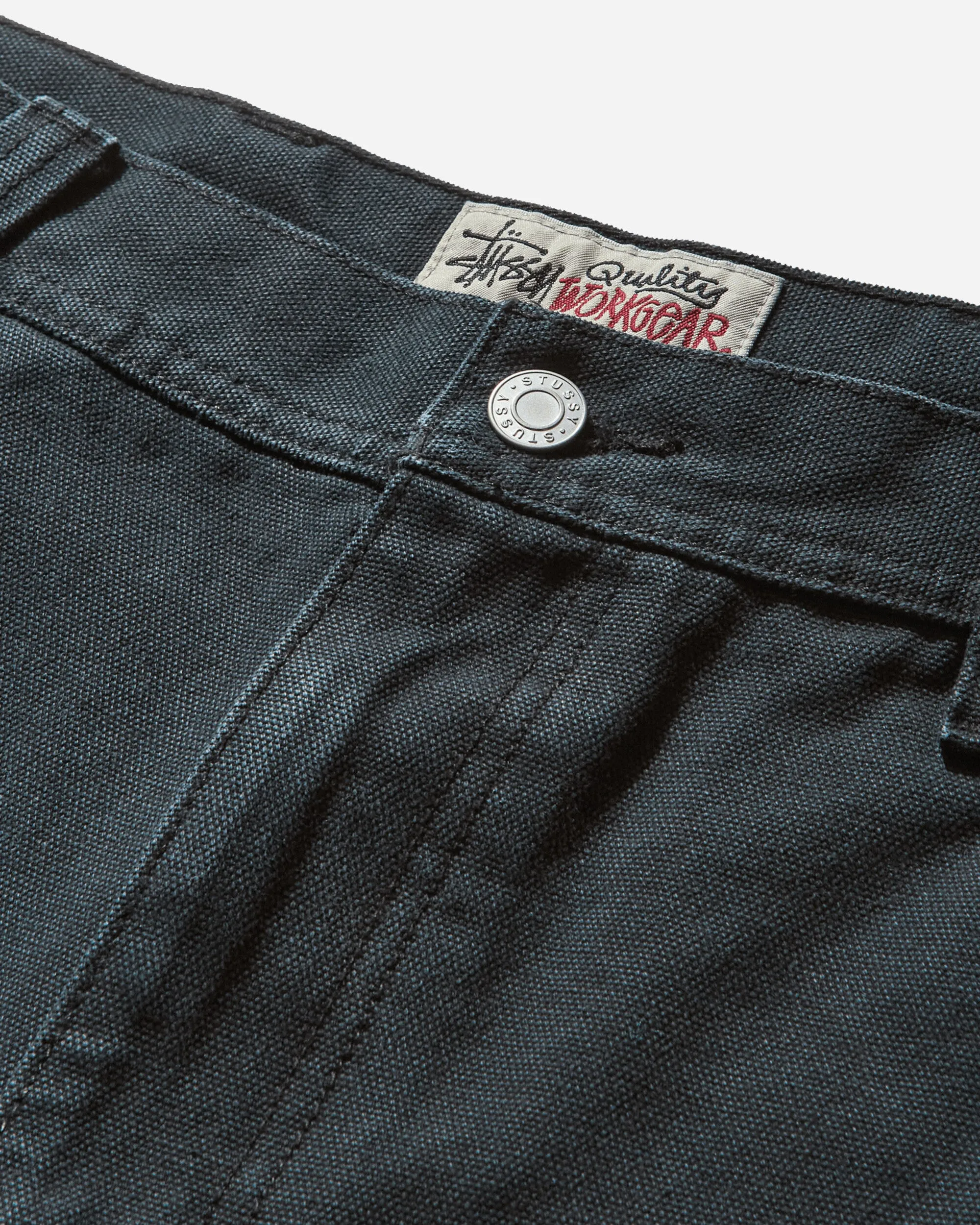 Men's Washed Canvas Work Short Black
