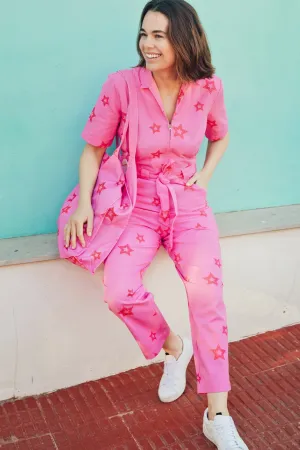 Meredith Boilersuit - Pink. Triple Star