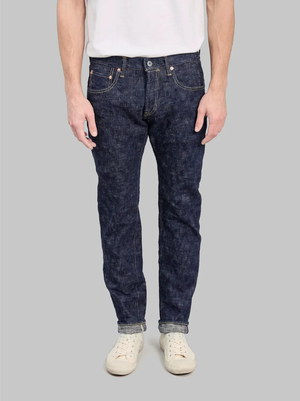 ONI Denim 622 Kasuri 17oz Relaxed Tapered Jeans
