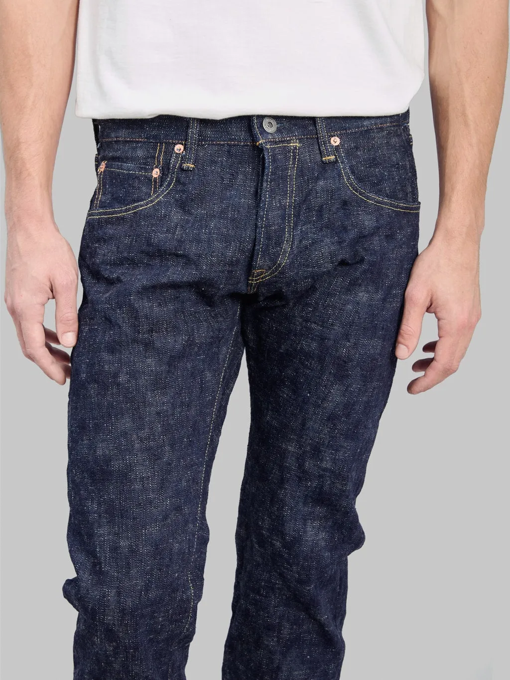 ONI Denim 622 Kasuri 17oz Relaxed Tapered Jeans
