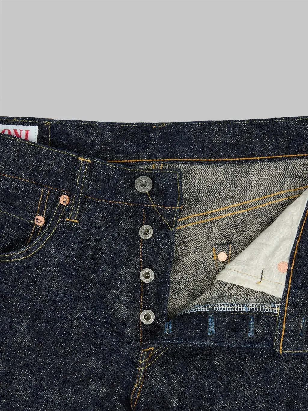 ONI Denim 622 Kasuri 17oz Relaxed Tapered Jeans