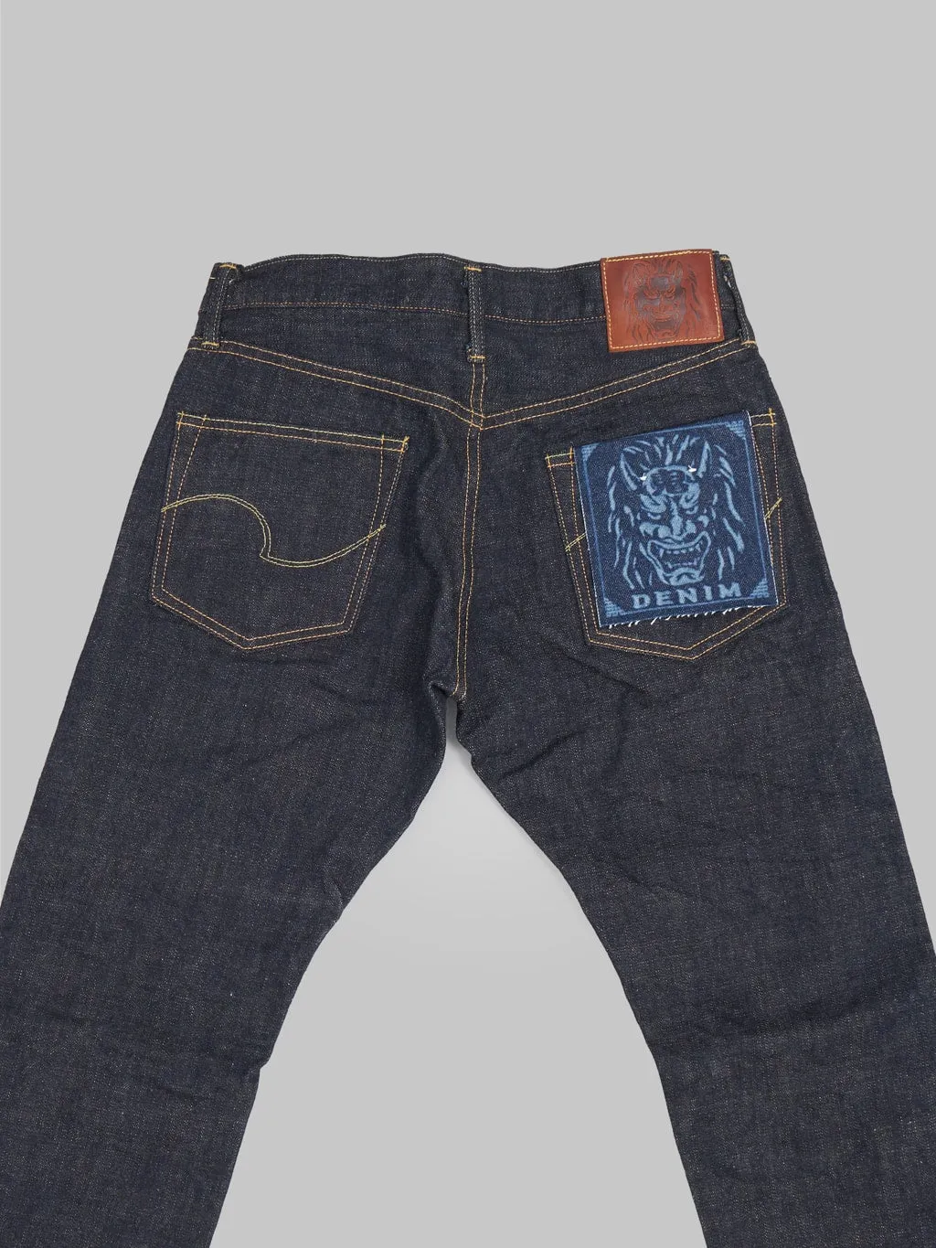 ONI Denim 622-KBE Indigo Beige 14oz Relaxed Tapered Jeans