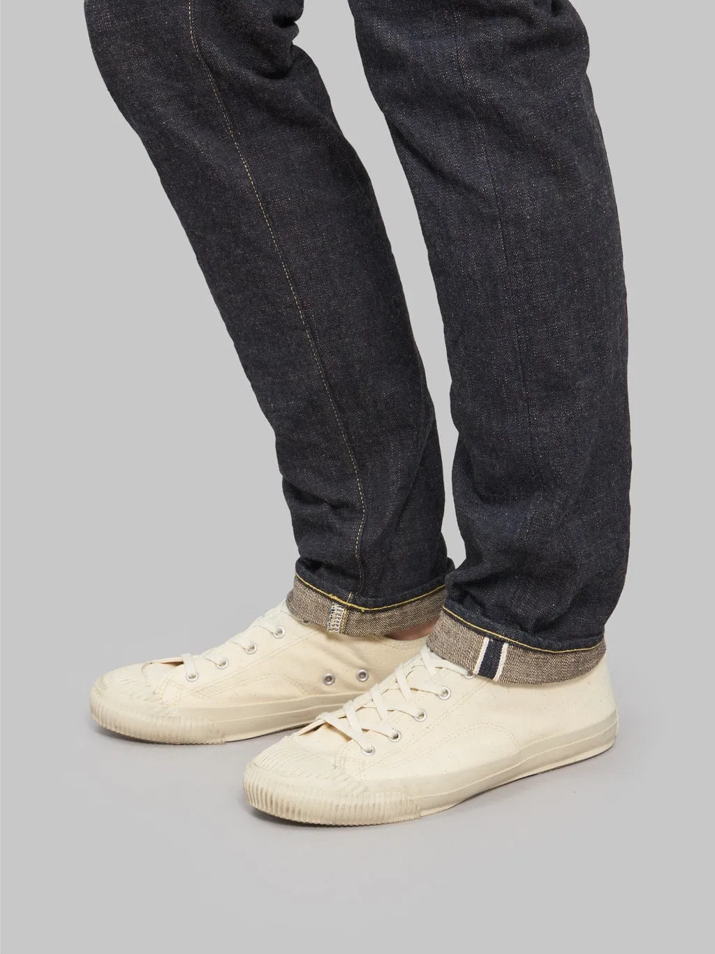 ONI Denim 622-KBE Indigo Beige 14oz Relaxed Tapered Jeans