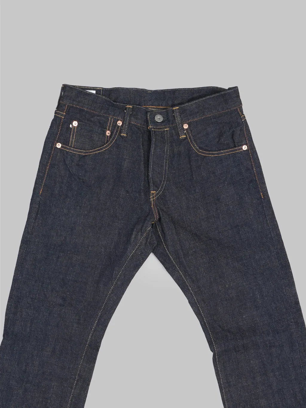 ONI Denim 622-KBE Indigo Beige 14oz Relaxed Tapered Jeans