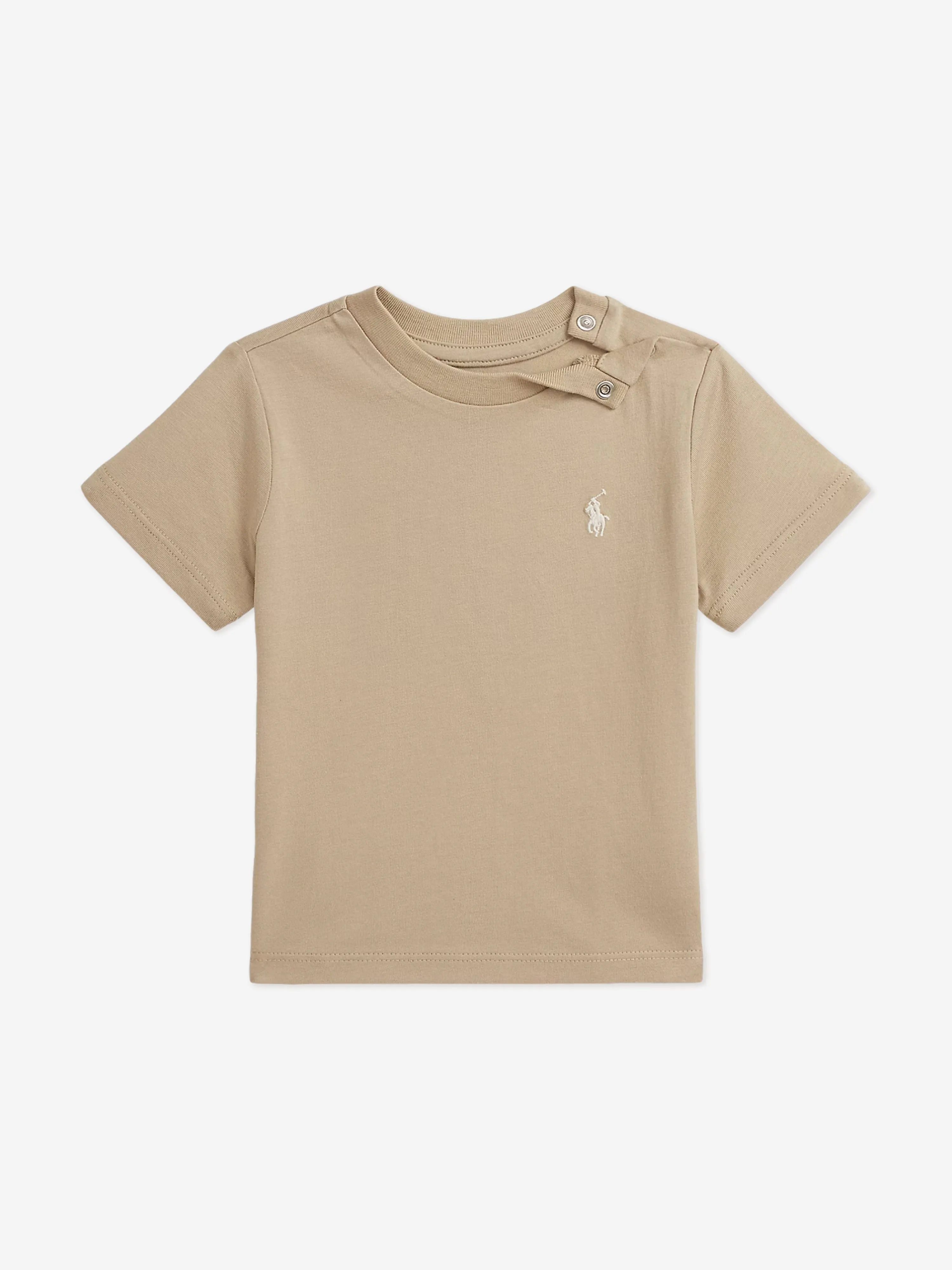 Ralph Lauren Baby Boys Logo T-Shirt in Brown