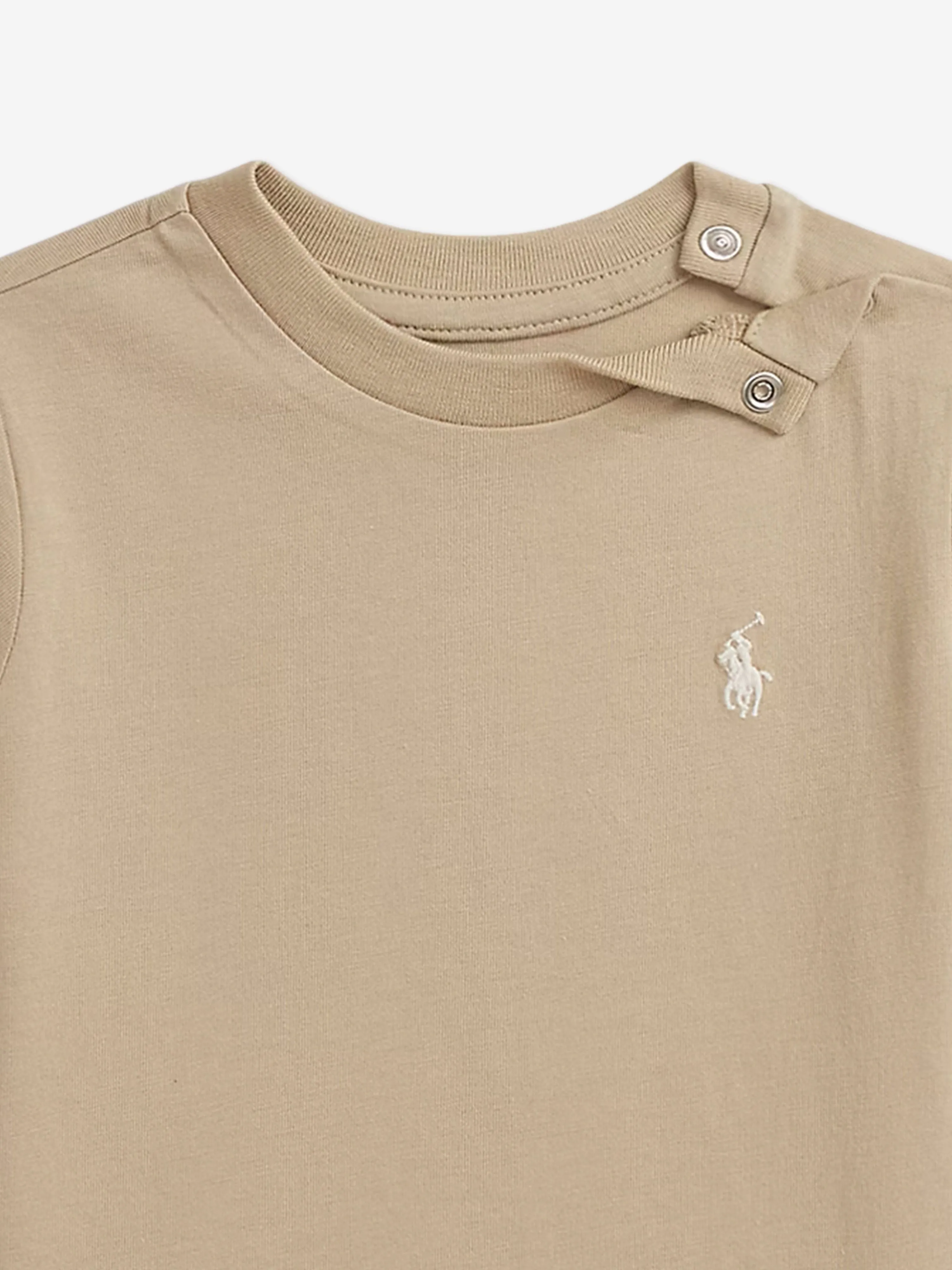 Ralph Lauren Baby Boys Logo T-Shirt in Brown