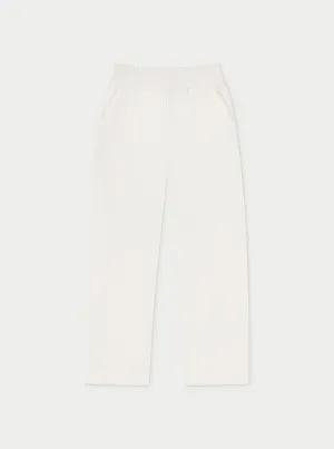 RELAXED TAPERED LEG JOGGERS - OFF WHITE