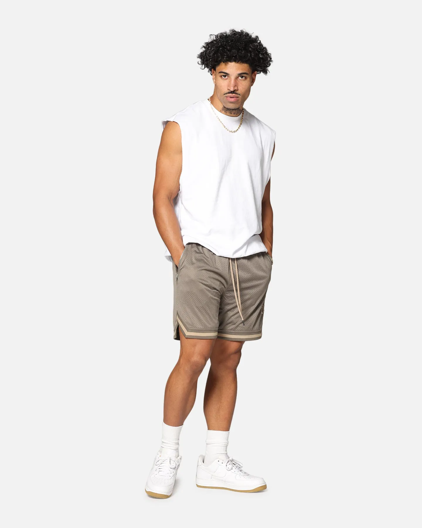 Saint Morta Rev Terry Cut Off Tank White