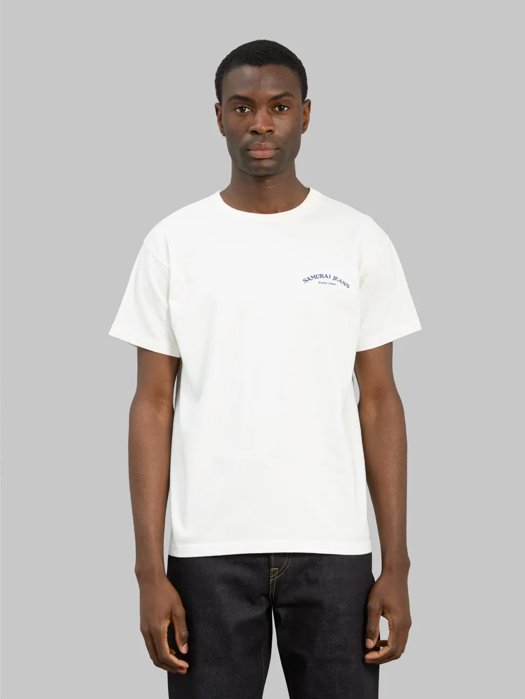 Samurai Jeans SJST25-104L Heavyweight Bonsai T-Shirt White