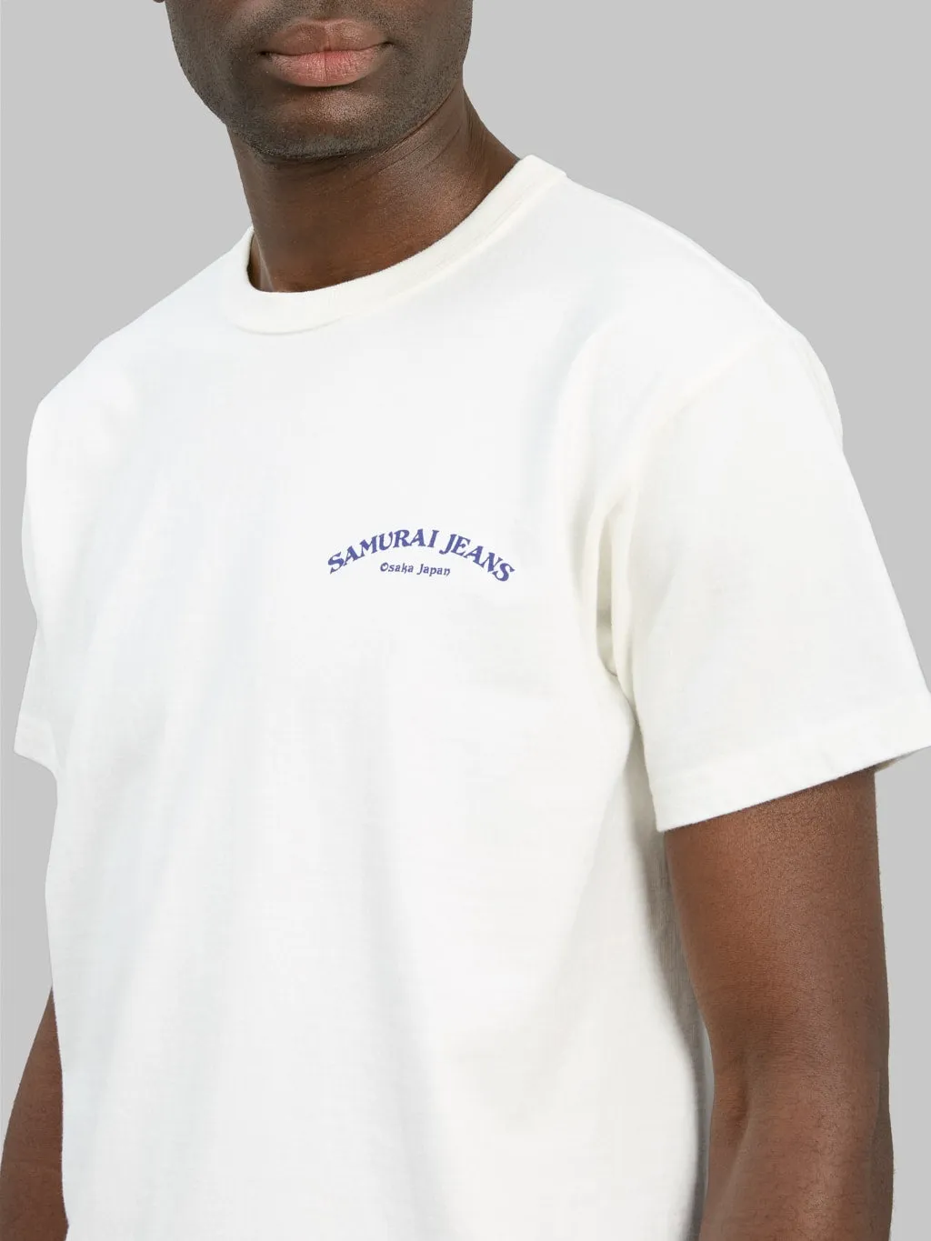 Samurai Jeans SJST25-104L Heavyweight Bonsai T-Shirt White