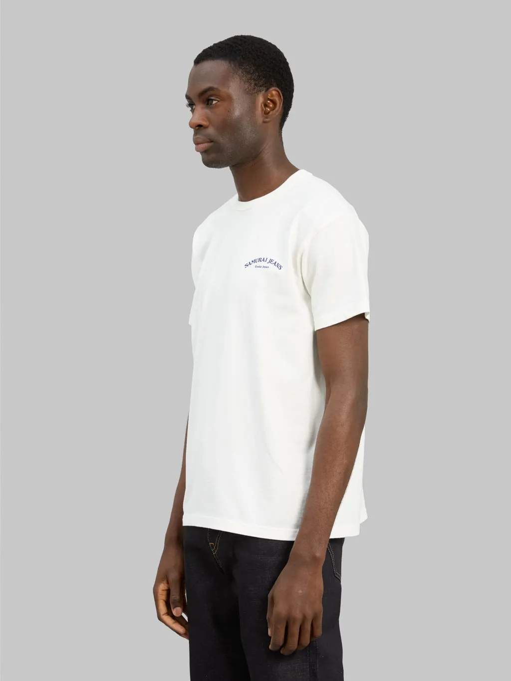 Samurai Jeans SJST25-104L Heavyweight Bonsai T-Shirt White