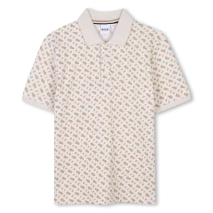 Sand Short Sleeve Pattern Polo