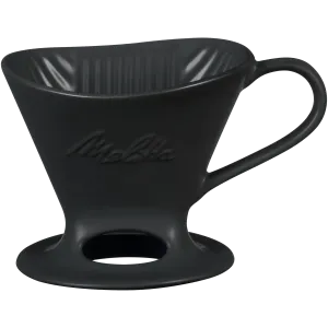 Signature Series 1-Cup Pour-Over Coffeemaker - Porcelain. Glossy Black