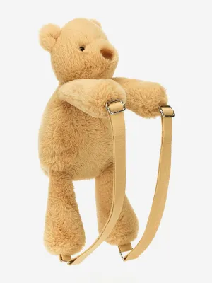 Smudge Bear Backpack in Beige (43cm)