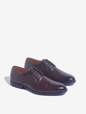 SOLEPLAY Dark Brown Lace-Up Oxford Shoes