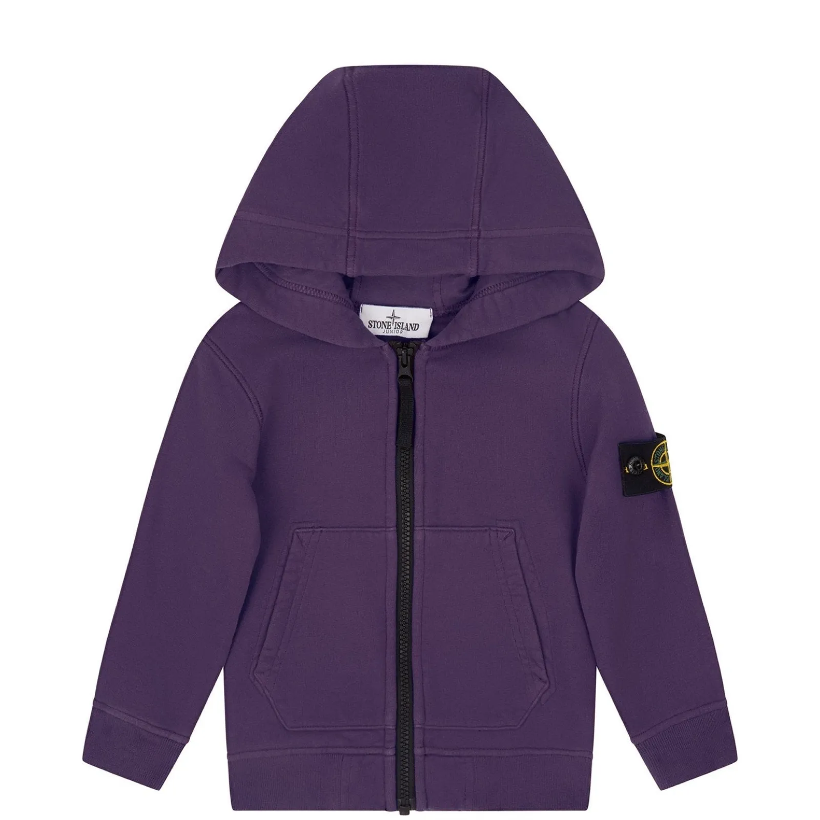 Stone Island Junior Purple Zip Hoodie