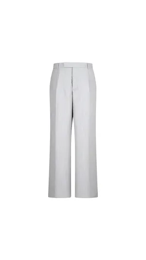 Tailored Trousers With A Loose Fit - Grey
