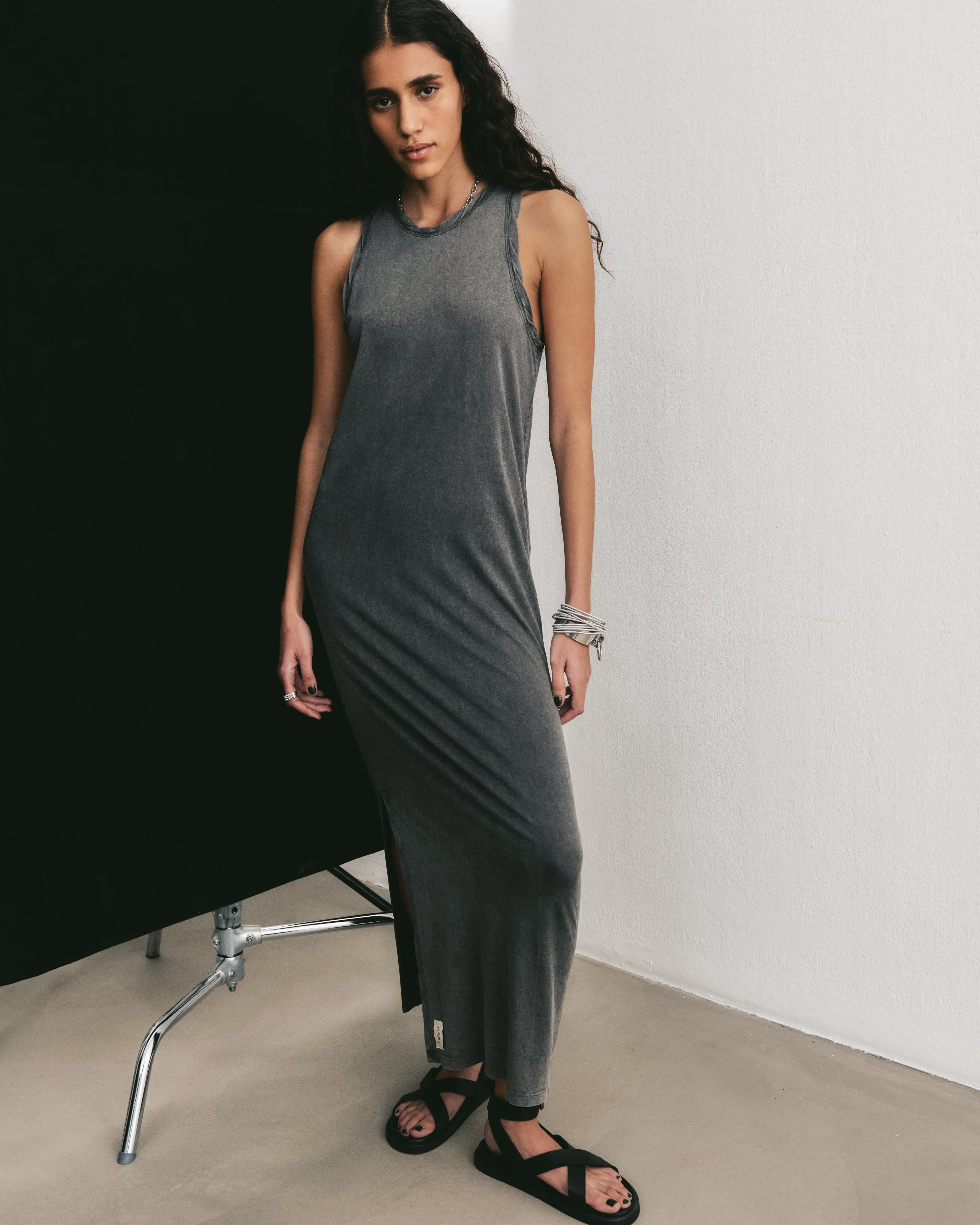 The Dark Faded Long Tank Dress