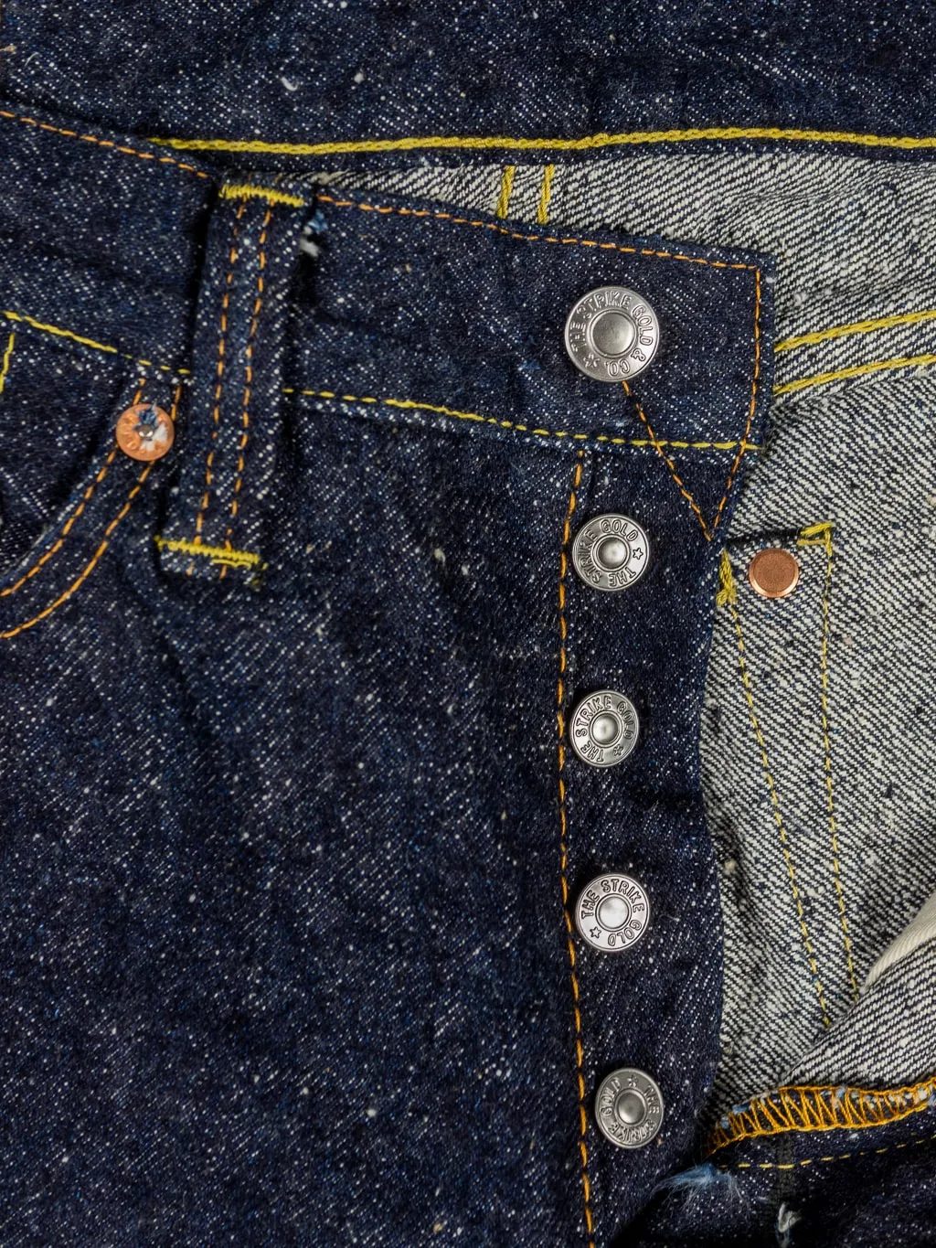 The Strike Gold 0104KE Keep Earth Natural Indigo Straight Tapered Jeans