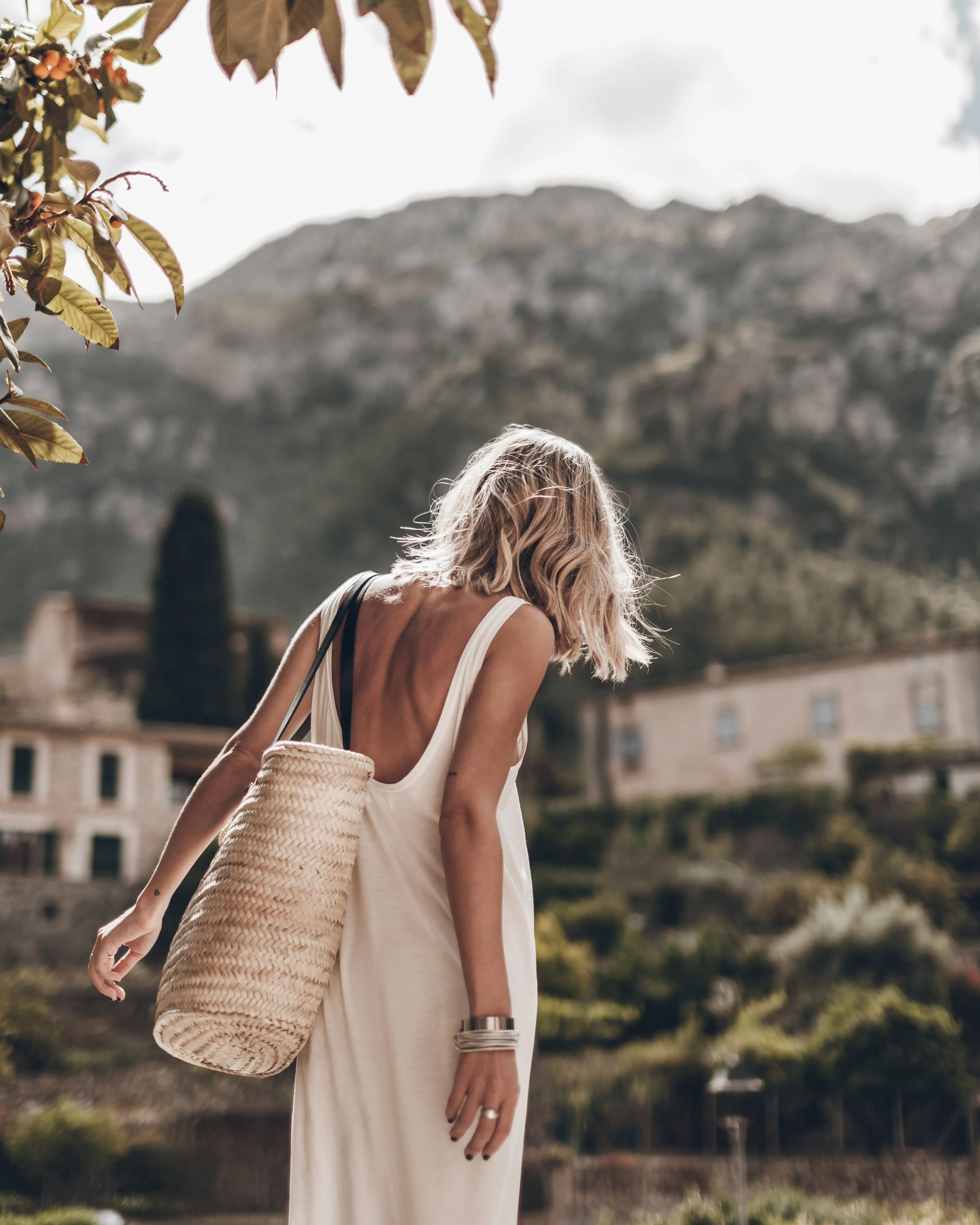 The White Low Back Tank Dress