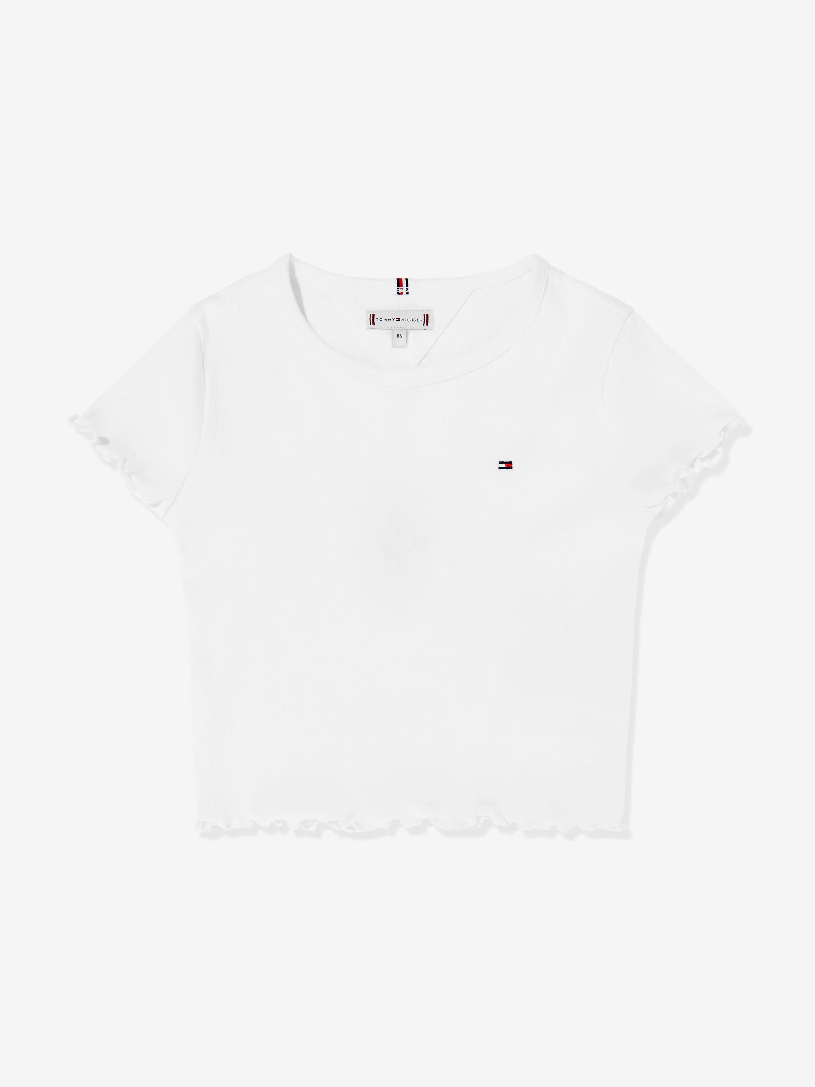 Tommy Hilfiger Girls Essential Rib Top in White