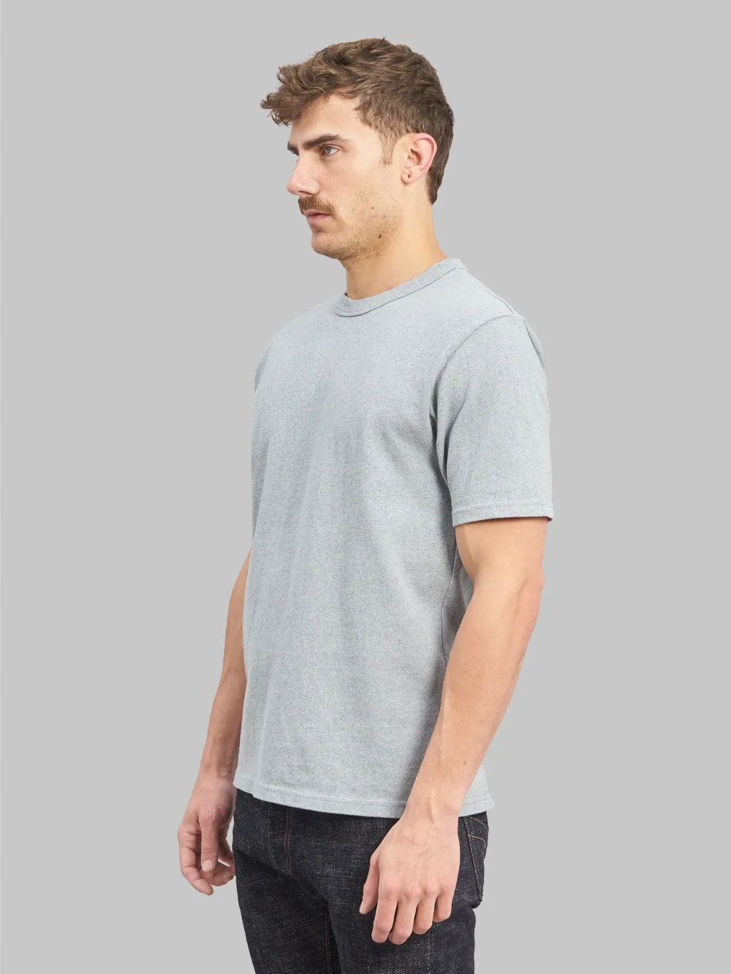 UES Recycled Denim Short Sleeve T-Shirt Sax Blue