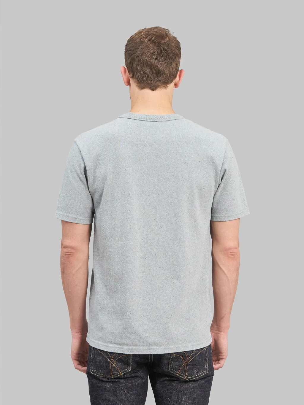 UES Recycled Denim Short Sleeve T-Shirt Sax Blue